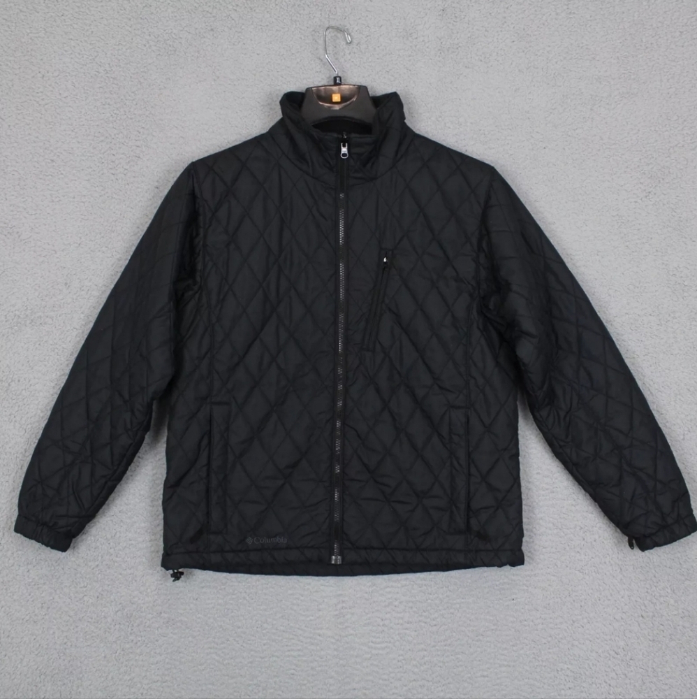 Columbia Jacket Womens Size L Black Core Interchange Sportswear Outdoor Casual